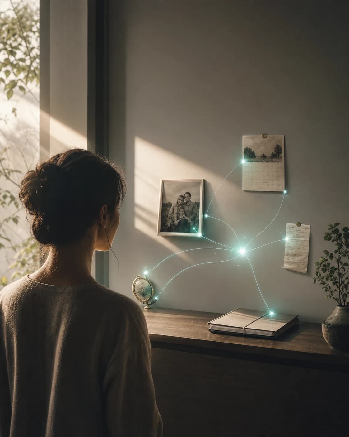 Personal memories and records connecting into a private intelligence map